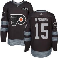 Adidas Philadelphia Flyers #15 Matt Niskanen Black 1917-2017 100th Anniversary Stitched NHL Jersey