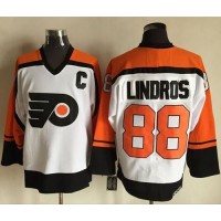 Philadelphia Flyers #88 Eric Lindros White/Black CCM Throwback Stitched NHL Jersey