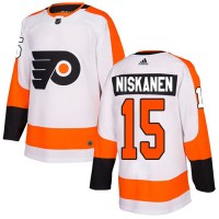 Adidas Philadelphia Flyers #15 Matt Niskanen White Road Authentic Stitched NHL Jersey