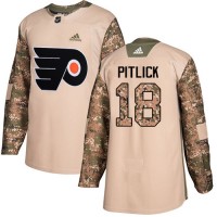 Adidas Philadelphia Flyers #18 Tyler Pitlick Camo Authentic 2017 Veterans Day Stitched NHL Jersey