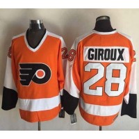 Philadelphia Flyers #28 Claude Giroux Orange CCM Throwback Stitched NHL Jersey
