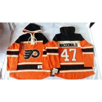 Philadelphia Flyers #47 Andrew MacDonald Orange Sawyer Hooded Sweatshirt Stitched NHL Jersey