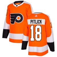 Adidas Philadelphia Flyers #18 Tyler Pitlick Orange Home Authentic Stitched NHL Jersey