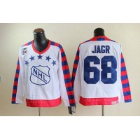 Philadelphia Flyers #68 Jaromir Jagr White All Star CCM Throwback 75TH Stitched NHL Jersey
