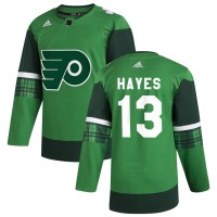 Philadelphia Philadelphia Flyers #13 Kevin Hayes Men's Adidas 2020 St. Patrick's Day Stitched NHL Jersey Green