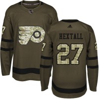 Adidas Philadelphia Flyers #27 Ron Hextall Green Salute to Service Stitched NHL Jersey