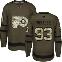 Adidas Philadelphia Flyers #93 Jakub Voracek Green Salute to Service Stitched NHL Jersey