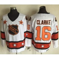 Philadelphia Flyers #16 Bobby Clarke White/Orange All-Star CCM Throwback Stitched NHL Jersey