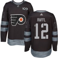 Adidas Philadelphia Flyers #12 Michael Raffl Black 1917-2017 100th Anniversary Stitched NHL Jersey