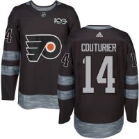 Adidas Philadelphia Flyers #14 Sean Couturier Black 1917-2017 100th Anniversary Stitched NHL Jersey