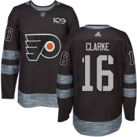 Adidas Philadelphia Flyers #16 Bobby Clarke Black 1917-2017 100th Anniversary Stitched NHL Jersey