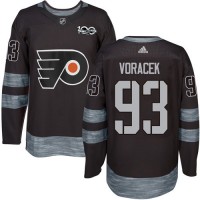 Adidas Philadelphia Flyers #93 Jakub Voracek Black 1917-2017 100th Anniversary Stitched NHL Jersey