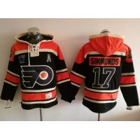 Philadelphia Flyers #17 Wayne Simmonds Black Sawyer Hooded Sweatshirt Stitched NHL Jersey