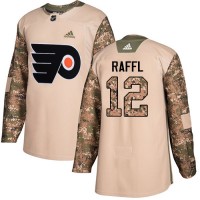Adidas Philadelphia Flyers #12 Michael Raffl Camo Authentic 2017 Veterans Day Stitched NHL Jersey