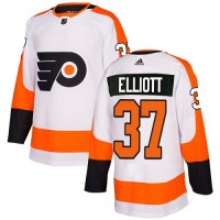 Adidas Philadelphia Flyers #37 Brian Elliott White Road Authentic Stitched NHL Jersey