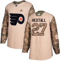 Adidas Philadelphia Flyers #27 Ron Hextall Camo Authentic 2017 Veterans Day Stitched NHL Jersey