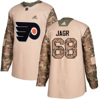 Adidas Philadelphia Flyers #68 Jaromir Jagr Camo Authentic 2017 Veterans Day Stitched NHL Jersey