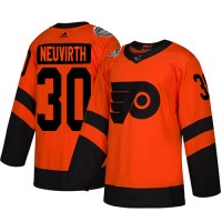 Adidas Philadelphia Flyers #30 Michal Neuvirth Orange Authentic 2019 Stadium Series Stitched NHL Jersey