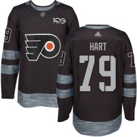 Adidas Philadelphia Flyers #79 Carter Hart Black 1917-2017 100th Anniversary Stitched NHL Jersey
