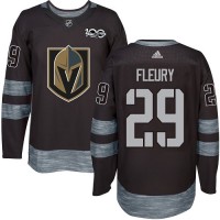 Adidas Vegas Golden Knights #29 Marc-Andre Fleury Black 1917-2017 100th Anniversary Stitched NHL Jersey