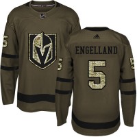 Adidas Vegas Golden Knights #5 Deryk Engelland Green Salute to Service Stitched NHL Jersey