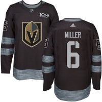 Adidas Vegas Golden Knights #6 Colin Miller Black 1917-2017 100th Anniversary Stitched NHL Jersey