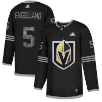 Adidas Vegas Golden Knights #5 Deryk Engelland Black Authentic Classic Stitched NHL Jersey