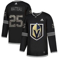 Adidas Vegas Golden Knights #25 Stefan Matteau Black Authentic Classic Stitched NHL Jersey