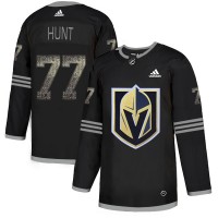 Adidas Vegas Golden Knights #77 Brad Hunt Black Authentic Classic Stitched NHL Jersey