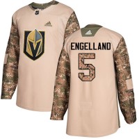 Adidas Vegas Golden Knights #5 Deryk Engelland Camo Authentic 2017 Veterans Day Stitched NHL Jersey