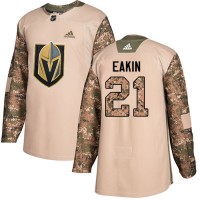 Adidas Vegas Golden Knights #21 Cody Eakin Camo Authentic 2017 Veterans Day Stitched NHL Jersey
