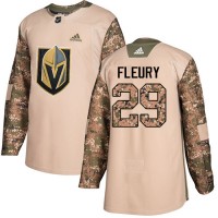 Adidas Vegas Golden Knights #29 Marc-Andre Fleury Camo Authentic 2017 Veterans Day Stitched NHL Jersey
