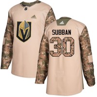 Adidas Vegas Golden Knights #30 Malcolm Subban Camo Authentic 2017 Veterans Day Stitched NHL Jersey