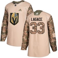 Adidas Vegas Golden Knights #33 Maxime Lagace Camo Authentic 2017 Veterans Day Stitched NHL Jersey