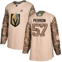 Adidas Vegas Golden Knights #57 David Perron Camo Authentic 2017 Veterans Day Stitched NHL Jersey