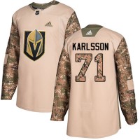 Adidas Vegas Golden Knights #71 William Karlsson Camo Authentic 2017 Veterans Day Stitched NHL Jersey