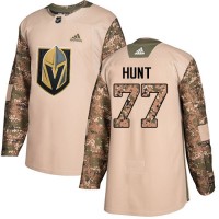 Adidas Vegas Golden Knights #77 Brad Hunt Camo Authentic 2017 Veterans Day Stitched NHL Jersey