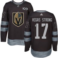 Adidas Vegas Golden Knights #17 Vegas Strong Black 1917-2017 100th Anniversary Stitched NHL Jersey