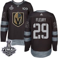 Adidas Vegas Golden Knights #29 Marc-Andre Fleury Black 1917-2017 100th Anniversary 2018 Stanley Cup Final Stitched NHL Jersey