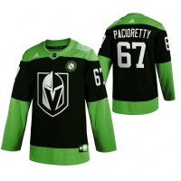 Vegas Vegas Golden Knights #67 Max Pacioretty Men's Adidas Green Hockey Fight nCoV Limited NHL Jersey