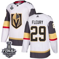 Adidas Vegas Golden Knights #29 Marc-Andre Fleury White Road Authentic 2018 Stanley Cup Final Stitched NHL Jersey