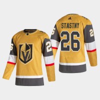 Vegas Vegas Golden Knights #26 Paul Stastny Men's Adidas 2020-21 Authentic Player Alternate Stitched NHL Jersey Gold