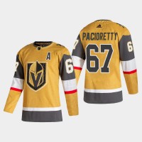Vegas Vegas Golden Knights #67 Max Pacioretty Men's Adidas 2020-21 Authentic Player Alternate Stitched NHL Jersey Gold