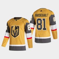 Vegas Vegas Golden Knights #81 Jonathan Marchessault Men's Adidas 2020-21 Authentic Player Alternate Stitched NHL Jersey Gold