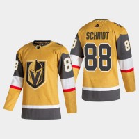 Vegas Vegas Golden Knights #88 Nate Schmidt Men's Adidas 2020-21 Authentic Player Alternate Stitched NHL Jersey Gold