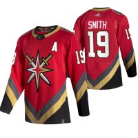 Vegas Vegas Golden Knights #19 Reilly Smith Red Men's Adidas 2020-21 Reverse Retro Alternate NHL Jersey