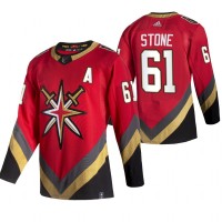 Vegas Vegas Golden Knights #61 Mark Stone Red Men's Adidas 2020-21 Reverse Retro Alternate NHL Jersey