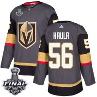 Adidas Vegas Golden Knights #56 Erik Haula Grey Home Authentic 2018 Stanley Cup Final Stitched NHL Jersey
