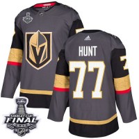 Adidas Vegas Golden Knights #77 Brad Hunt Grey Home Authentic 2018 Stanley Cup Final Stitched NHL Jersey