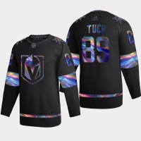 Vegas Vegas Golden Knights #89 Alex Tuch Men's Nike Iridescent Holographic Collection NHL Jersey - Black